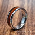 Polishing Tungsten Carbide Ring Jewelry with Inlaid Wood